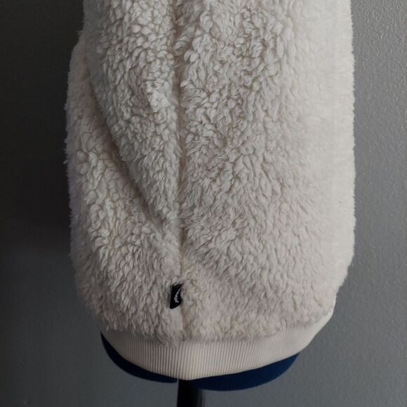 Zyia Active Cream Hooded Teddy Vest Size XL - Picture 4 of 8